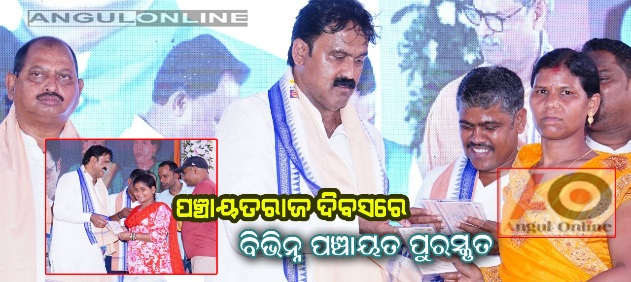ପଞ୍ଚାୟତିରାଜ ଦିବସରେ ସମ୍ମାନିତ ହେଲେ ବିଭିନ୍ନ ପଞ୍ଚାୟତ