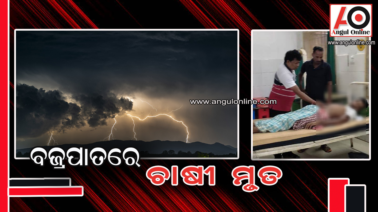 ବଜ୍ରପାତରେ ଚାଷୀ ମୃତ