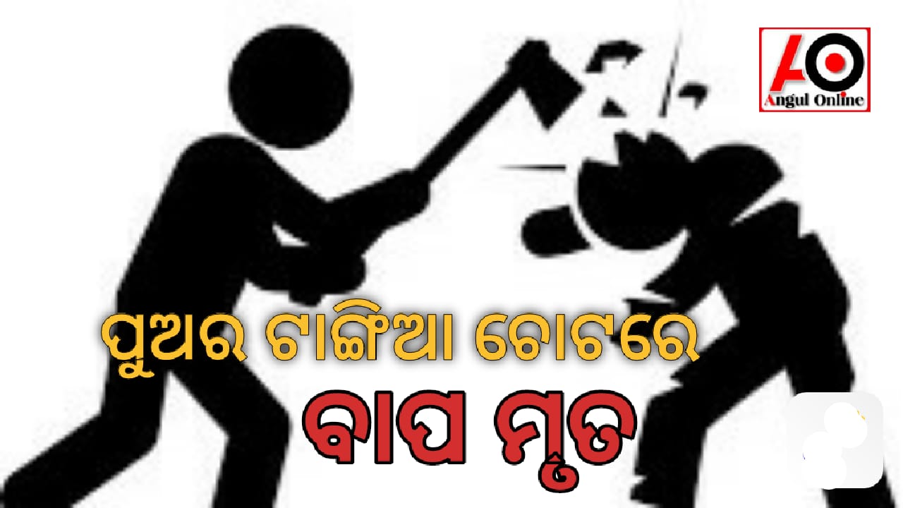 ପୁଅର ଟାଙ୍ଗିଆ ଚୋଟରେ ବାପ ମୃତ